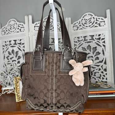 Coach Soho Signature Jacquard top handle shoulder bag CJ814