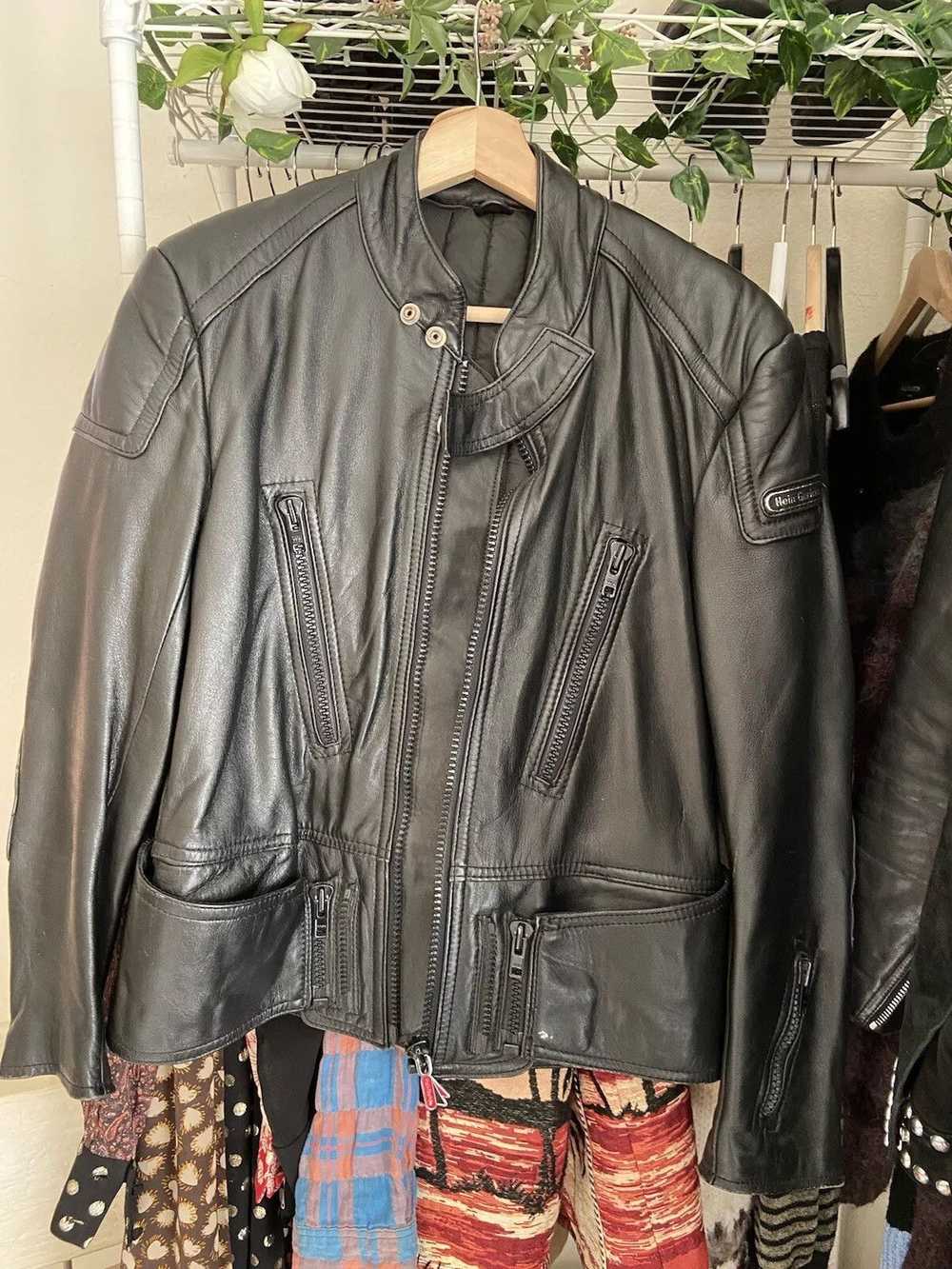 Hein Gericke Leather Motorcycle Jacket Adult Size 38 Lined