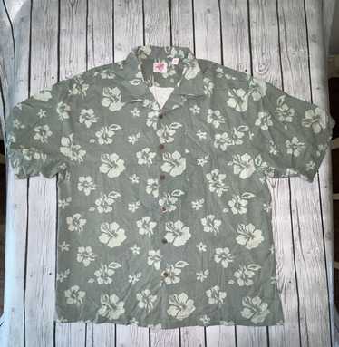 Mens XL Trader Joe's 2009 100% Silk Hawaiian Flora