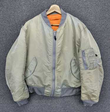 90s vtg alpha USA製　ma-1 flight jacket Vintage 90s Alpha Industries MA-1 Reversible Bomber Jacket