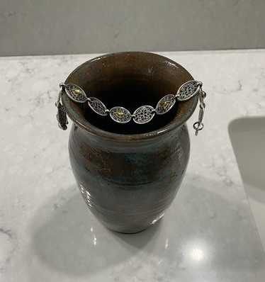 Konstantino Sterling Silver & 18K Peridot Bracelet