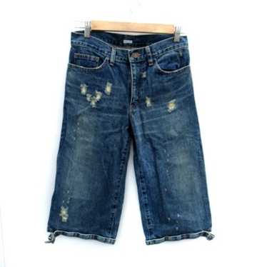 【SATIIIZ】Meren Cut Denim Half Pants Amazon.com: Slim Fit Half Denim Pants Men Ripped Stretch