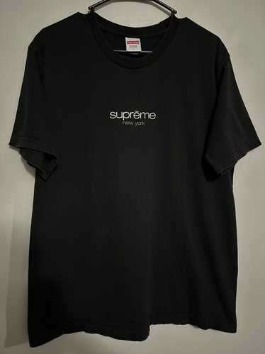 supreme クラシックロゴ　ネイビー　シュプリーム Supreme - Classic Logo S/S Top - UG.SHAFT