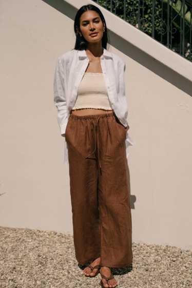 Whimsy and Row Kira Pant in Chocolate Linen