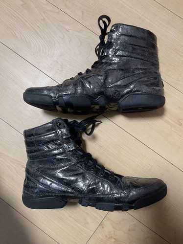靴 00s marithe francois girbaud Marithe Francois Girbaud Lace Booties - Patent Leather