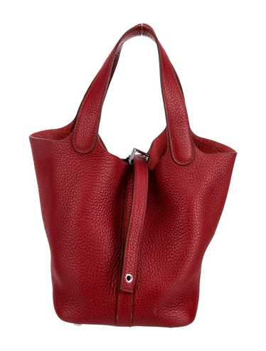 Hermès Top Handle Bag Rouge Garance Clemence Leath