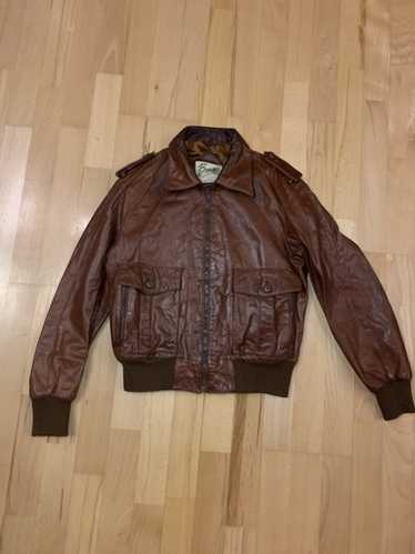 80‘s vintage leather Jacket シープレザー ブラウンS 80's vintage leather Jacket シープレザー ブラウンS