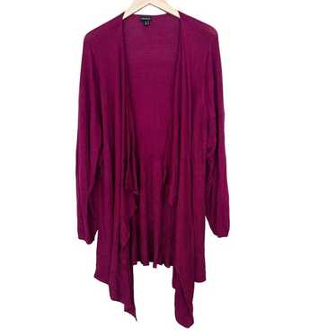 Torrid Maroon Cardigan Drape Front Sweater Sz 5X