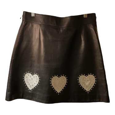 スカート MIU MIU Leather Skirt Sydney Sweeney Wears a Leather Miu Miu Mini Skirt | PS Fashion