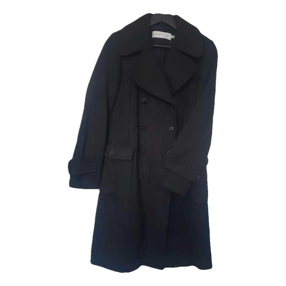 コート CHLOE BLACK WOOL COAT Chloé Oversized Coat In Wool | Chloé US
