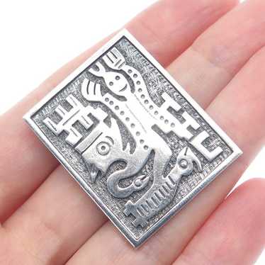 1960s Ecuador 900 Silver Brooch Pin Pendant - Etsy