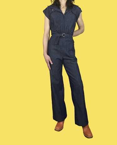 デニムサロペット　vintage 70s Vintage 70s denim jumpsuit - Gem
