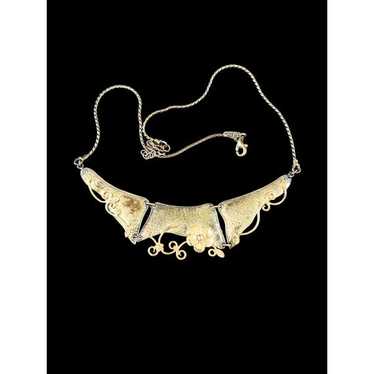 Israel Didae Hammered Two Tone Sterling Silver  Fl