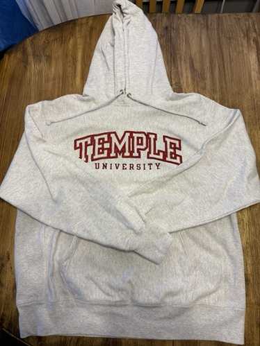 Champion 80s スウェット TEMPLE UNIVERSITY L Temple University Vintage 80s Youth Champion Crewneck Red
