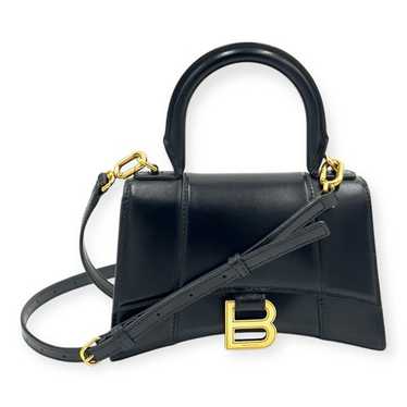 【BALENCIAGA】 Hourglass XS ★関税送料込み Balenciaga Hourglass XS Handbag With Rhinestones Gold in