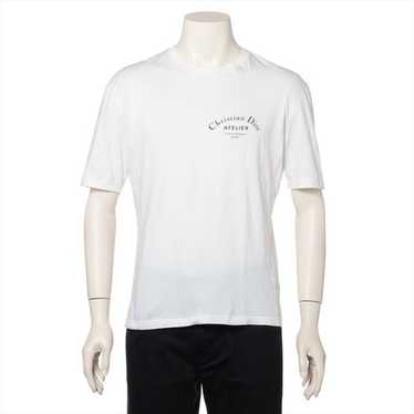 Dior Homme White Cotton Jersey Atelier Print T-Shirt L Dior