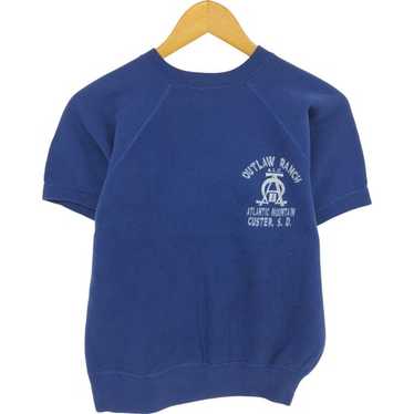 トップス 60's unknown short sleeve sweat 60s-Vintage Unknown Vintage Printed Short-Sleeve Sweatshirt