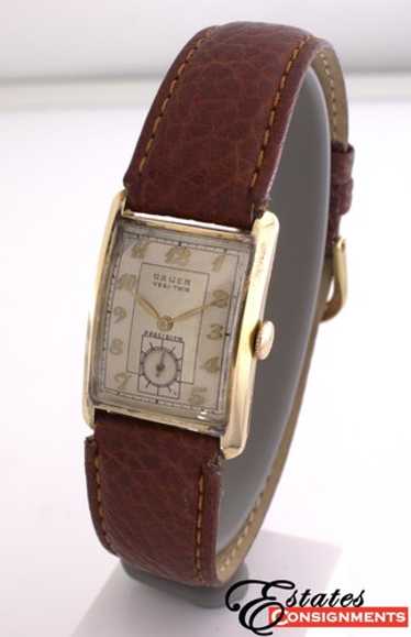 Gruen precision 10k gold - Gem
