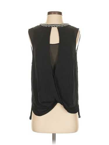 Rebecca Taylor Women Black Sleeveless Silk Top 2 - image 1