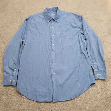 Peter Millar Shirt Mens XL Blue Cotton Silk Seasid