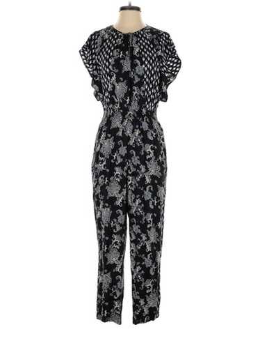 Rebecca Taylor Women Black Paisley Printed Jumpsu… - image 1