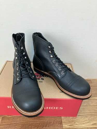 【くー】レッドウィング 8084 アイアンレンジャー US8.5 D REDWING】 IRON RANGER 8084(D)(6H(24.5cm) BLACK HARNESS): Red