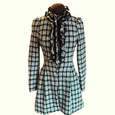 Ryu Anthropologie Ruffle Accent Black/White Tweed 