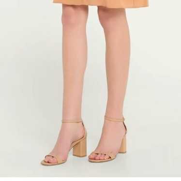 Stuart Weitzman Nearlynude Heeled Sandal Size 6 EU