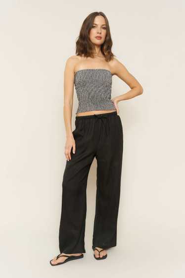 Whimsy and Row Kira Pant in Black Linen