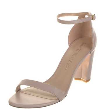 Stuart Weitzman Nearlynude Block Heel Sandal Beige
