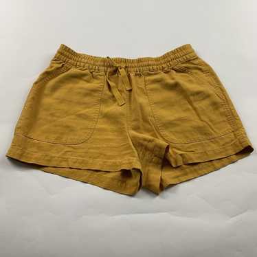 J.Crew Golden Yellow Linen Blend Pull On Shorts S