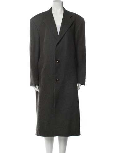 ジャケット・アウター Burberry's wool cashmere coat grey Burberry Men's LENTHORNE Gray Wool Cashmere Button Down Coat