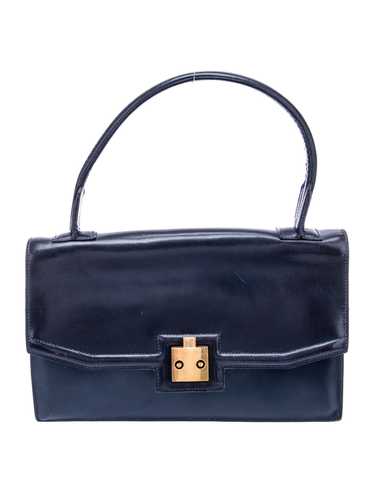 Hermès Top Handle Bag Vintage Navy Box Leather Gol