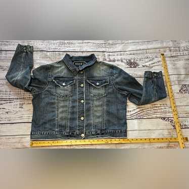 Women’s Rockin’ C Distressed Denim Jacket