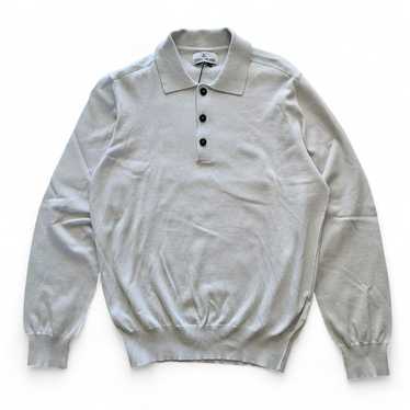 Stone Island Logo Polo Fitted Shirt - Cotton - Bei