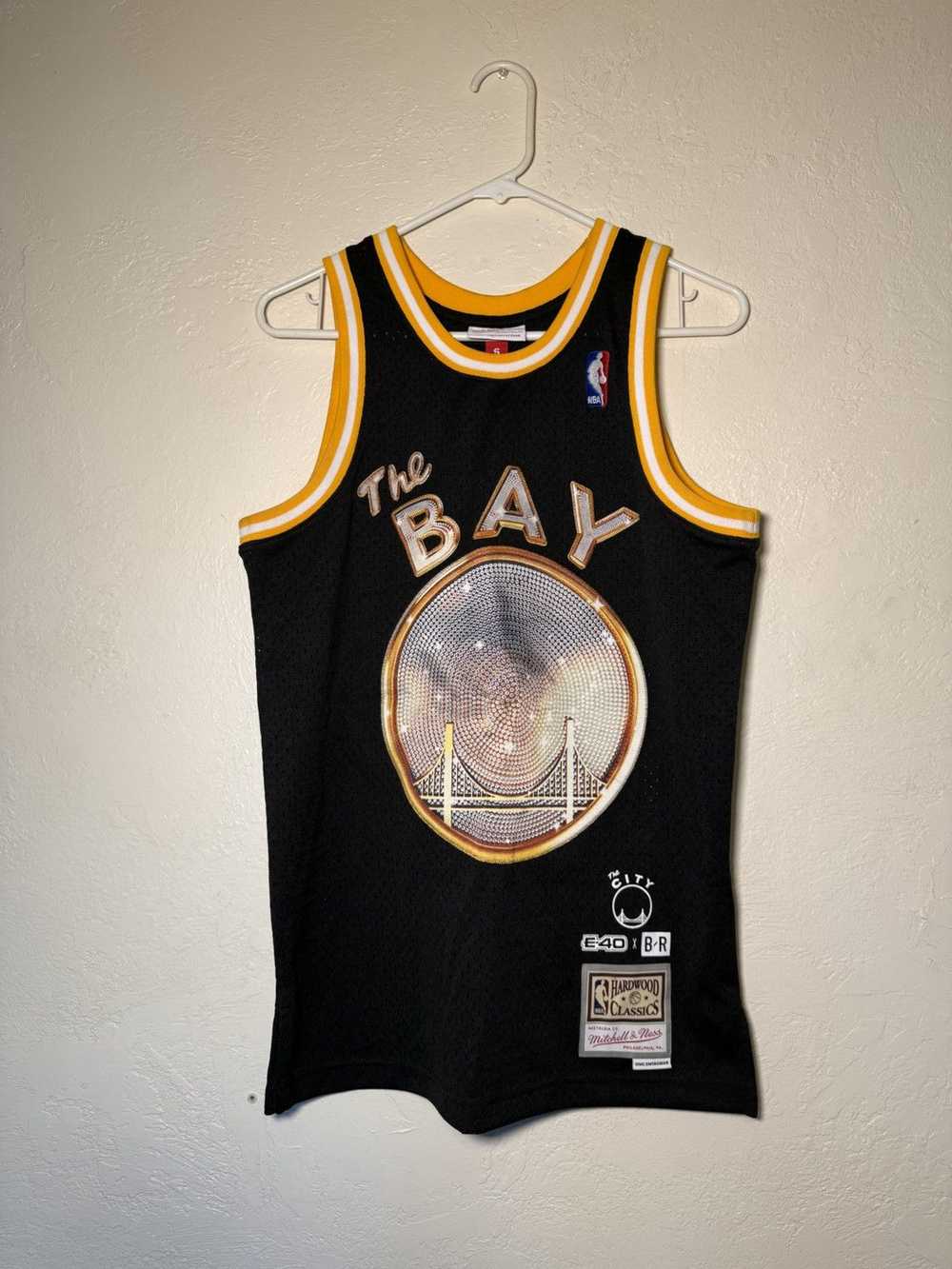 Mitchell & Ness × NBA NBA E-40 Golden State Warriors Sick Wid It #40 Black Jersey