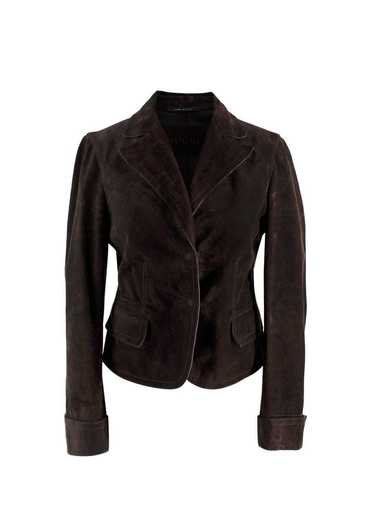 ジャケット Gucci Brown Suede Blazer Horsebit GG double-breasted suede blazer in brown - Gucci