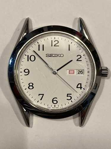 SEIKO セイコー 7N43-9080　腕時計 Seiko Mens 7N43-9080 Quartz Watch Silver Bracelet Band Black