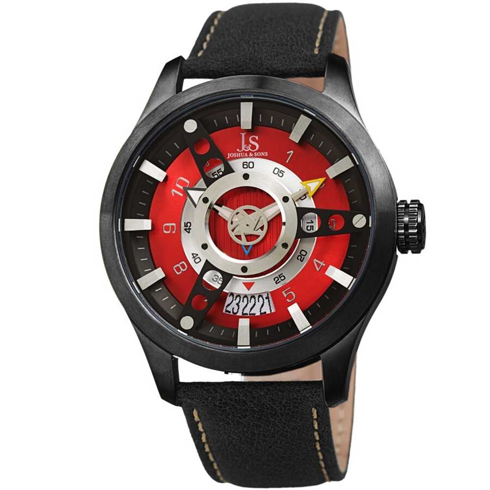 Joshua And Sons - Joshua and Sons Quartz Red Dial… - image 1