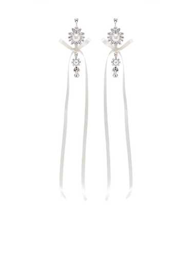 SIMONE ROCHA ピアス パール クリスタル ドロップ ビジュー Simone Rocha - Pearl/Crystal Victorian Drip Earrings