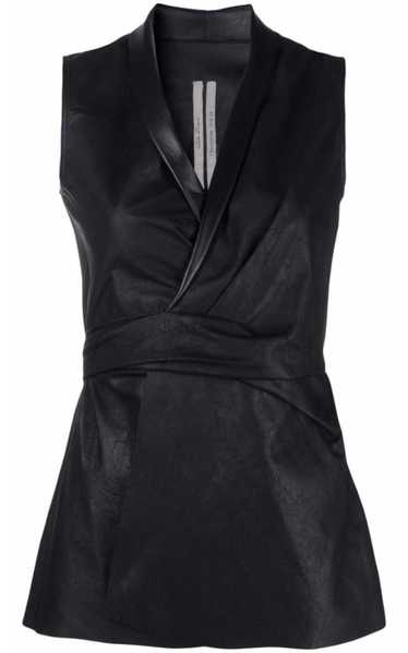 トップス Rick owens 14ss long leather strap vest Rick Owens // SS 2022 Naska Leather Vest – VSP Consignment