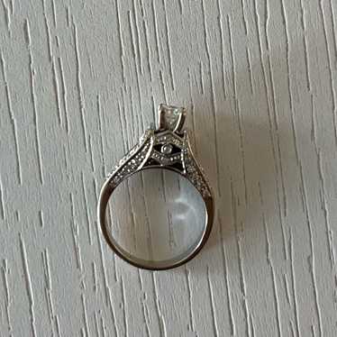 Extremely Unique 14kt White Gold Engagement Ring W
