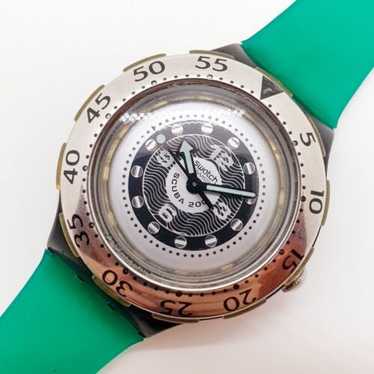 swatch 夜光 デッドストック scuba ダイバー 90年代 美品 Yahoo!オークション -「スウォッチ swatch スクーバ