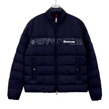 ブルゾン Moncler Navy Blue Polyamide Jacket Moncler MERETZ GIUBBOTTO Hooded Nylon Windbreaker Jacket