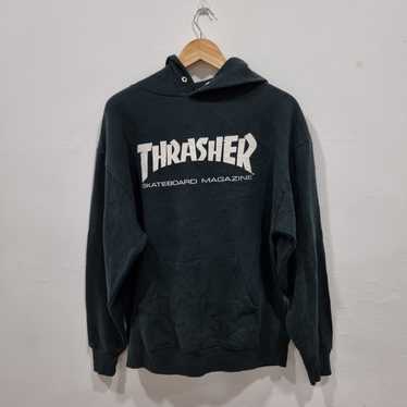 トップス 90s THRASHER vintage sweat usa Vintage Distressed Thrasher Magazine Skateboarding