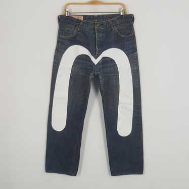 evisu yamane 33×34 フェイスジーンズ EVISU エヴィス YAMANE フレアデニムパンツ ジーンズ セルビッチ