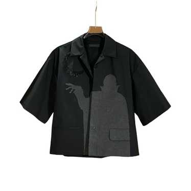 undercover flannel shirt jacket アンダーカバー POST JUNK / 00's UNDERCOVER “SCAB / ONE OFF” Black-Dye