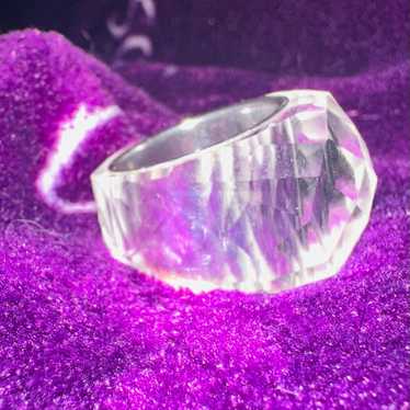 LALIQUE 　ピンブローチ　カボションクリスタル　ゴールド　箱付き Lalique' “Pansy” Crystal Python Brooch – S & K Ltd.