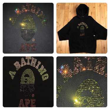 Swarovski bape logo hoodie - Gem