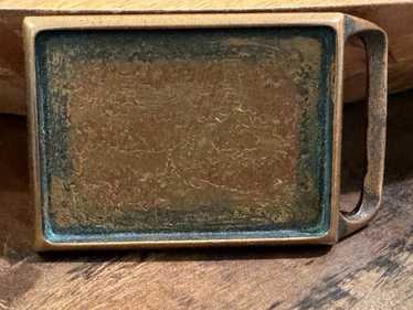Vintage Tech Ether Guild Blank Solid Brass Belt Bu